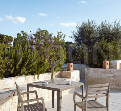 Итальянские Уличные столы - Стол обеденный Laren square table 90x90cm Итальянские Уличные столы - Стол обеденный Laren square table 90x90cm фабрика Ethimo