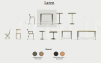 Стол обеденный Laren square table 90x90cm Ethimo