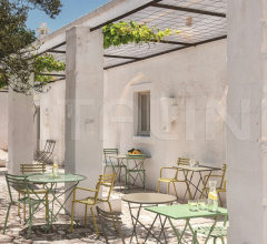 Итальянские Уличные столы - Стол обеденный Flower round table 60cm Итальянские Уличные столы - Стол обеденный Flower round table 60cm фабрика Ethimo