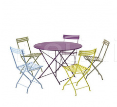 Итальянские Уличные столы - Стол обеденный Flower Round table 105 Итальянские Уличные столы - Стол обеденный Flower Round table 105 фабрика Ethimo