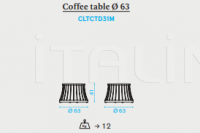 Кофейный столик Clessidra coffee table Ethimo