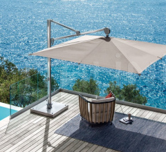 Итальянские Аксессуары для интерьера - Зонт Freedom square umbrella 3x3m Итальянские Аксессуары для интерьера - Зонт Freedom square umbrella 3x3m фабрика Ethimo